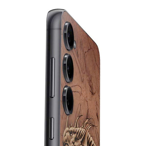 Dragon Parchment by Tom Wood Galaxy S25 Skin